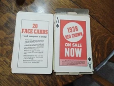 Vintage 1938 Standard Oil Company Advertising Large Deck Cards Red Crown Gas 