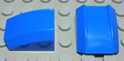 LEGO Brick Rounded Spoiler 2x2 Blue 2 Pieces (1281#)