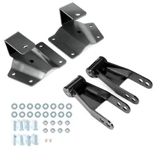 For Chevy Silverado/GMC Sierra 1500 99-06 Drop Kit Rear Shackles &Hangers 4 Inch