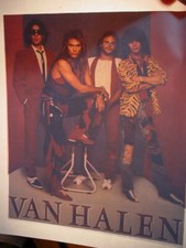 VAN HALEN VINTAGE 1970's ROCK & ROLL IRON ON TRANSFER -NICE, B-14