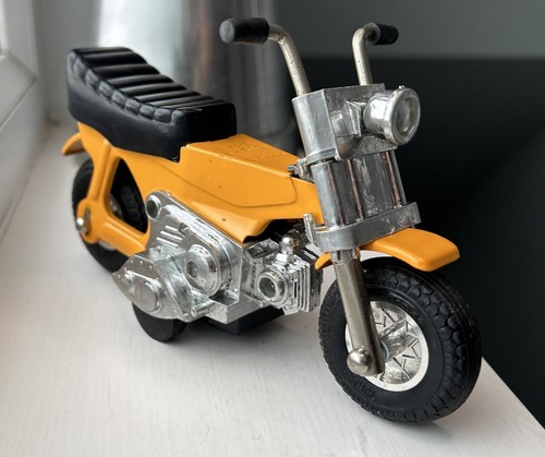 TONKA JAPAN HONDA ST MOTORCYCLE PRESSED STEEL WITH FRICTION MOTOR VINTAGE 1970s
