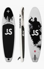 JS Board Inflatable Paddleboard Kit w/ Paddle, Pump, Carry Bag & Fin