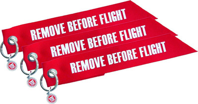 3 Fähnchen-Anhänger - Remove Before Flight