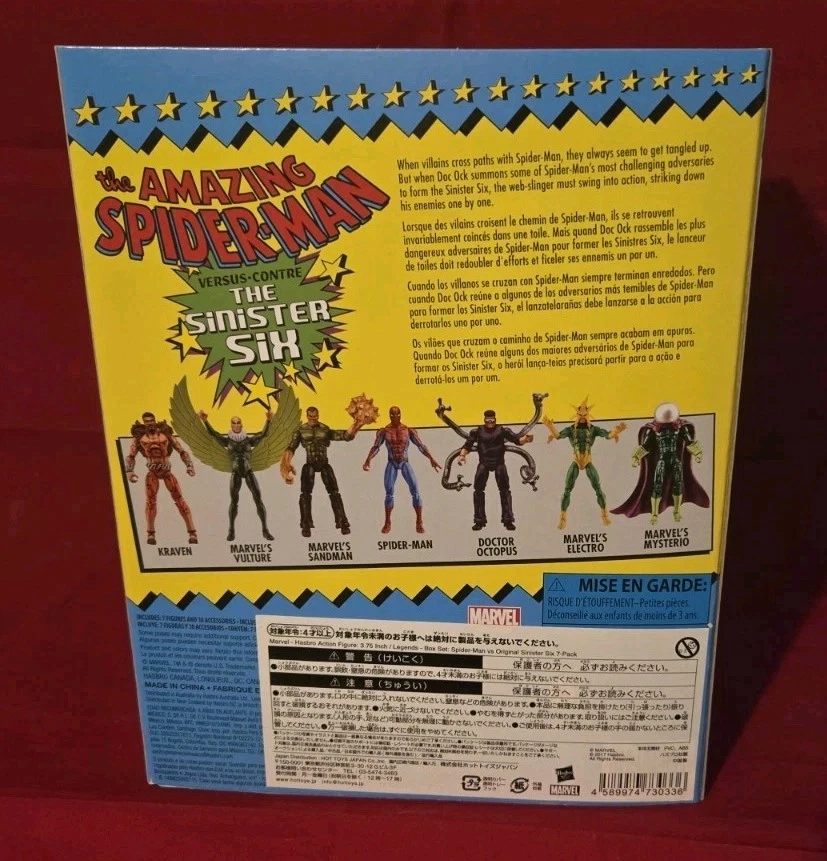 Juego de figuras Hasbro Marvel Amazing Spider-Man vs The Sinister Six 3,75"  Foto 3 de 4