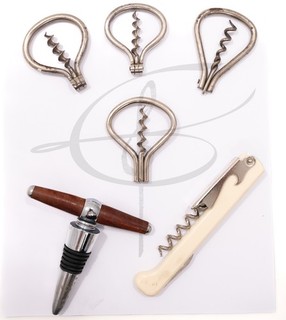 Vintage Antique Corkscrew Bottle Opener Set Wine Bar Lot