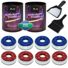 YDDS Shuffleboard Pucks and Sand Set - 2 1/8" Table Pucks with 2 Cans Wax