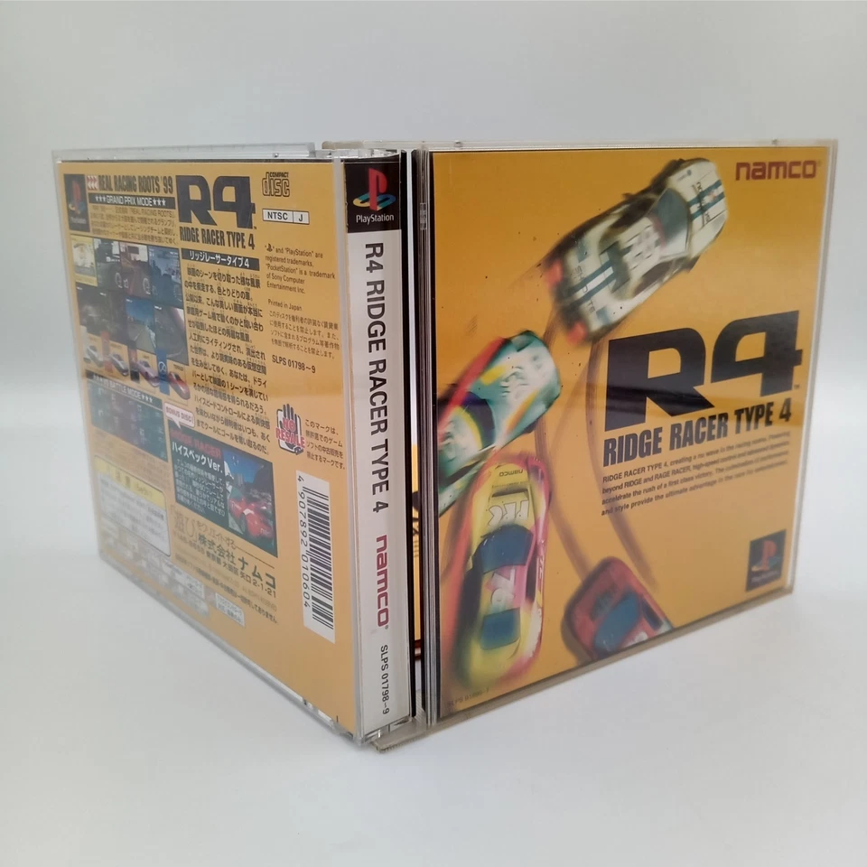 R4 Ridge Racer Type 4 PS1 PlayStation 1 Original Japanese 2CD CIB Complete - Image 3 of 4