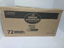 Green Mountain Coffee Roasters Half Caff Medium Roast Coffee 72 K- Cup.Exp.6/27