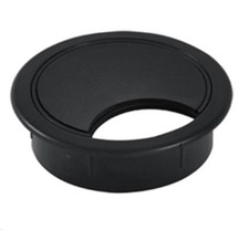 PASSACAVO PER SCRIVANIA Ø60MM - IN PLASTICA COLORE NERO