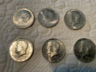 Lot Of 6 1964 Kennedy Half Dollars 90% Silver