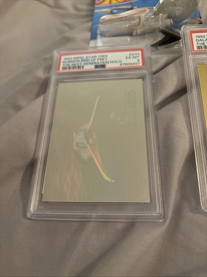 1992 IMPEL STAR TREK U.S.S. ENTERPRISE Hot Wheels HOLOGRAM #05H GOLD Prey 🤩 - Image 3 of 4