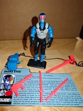 Vintage 1991 Hasbro G.I. Joe Series 10 Snake Eyes - Complete