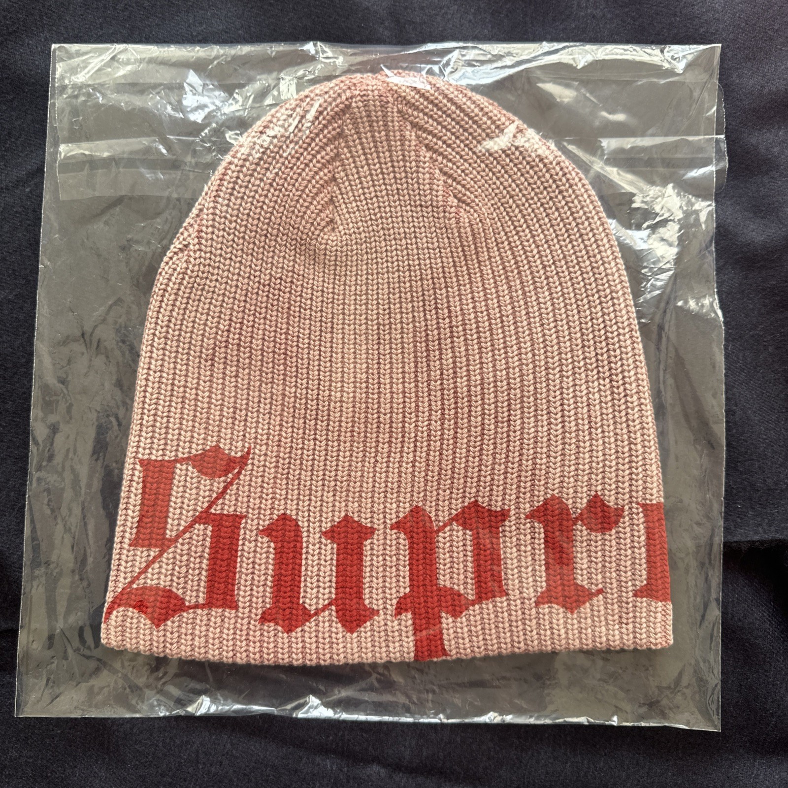 Supreme Old English Beanie Red One Size SS25 Fast Shipping