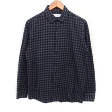 Calvin Klein Platinum Domestic Genuine Check Shirt Long Sleeve Cotton M