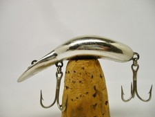 Crankbait Fishing Lure Heddon Tadpolly Metallic Chrome Clean