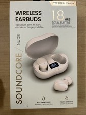 Soundcore NEW IN BOX 3 Piece Set Nude Wireless Earbuds 18 HRS Total Playtime