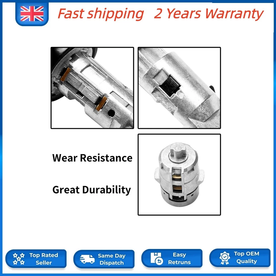 Ignition Switch Lock Cylinder＋Pair Front Door Lock Cylinder with Keys for Chevy - Image 4 of 4