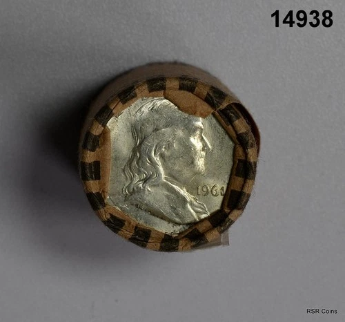 MIXED DATE ROLL OF BU FRANKLIN 90% SILVER HALF DOLLAR #14938