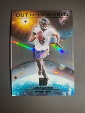 2021 Panini Clearly Donruss Out of this World Lamar Jackson GREEN SSP /25
