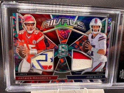 2024 Panini Spectra Rivals RVL-PMJA PATRICK MAHOMES JOSH ALLEN Psychedelic /5