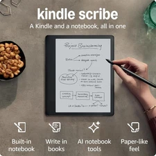 Amazon Kindle Scribe 1st Gen. 64GB, Wi-Fi, 10.2" - Tungsten (with Premium Pen)