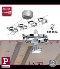 Paulmann Seilsystem Cardan 4er Set GU5,3 dimmbar 12V Chrom ohne Leuchtmittel