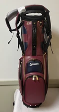 Srixon Tour Stand Bag Maroon/Navy Rain Cover Included NEW With Tags/Plastic