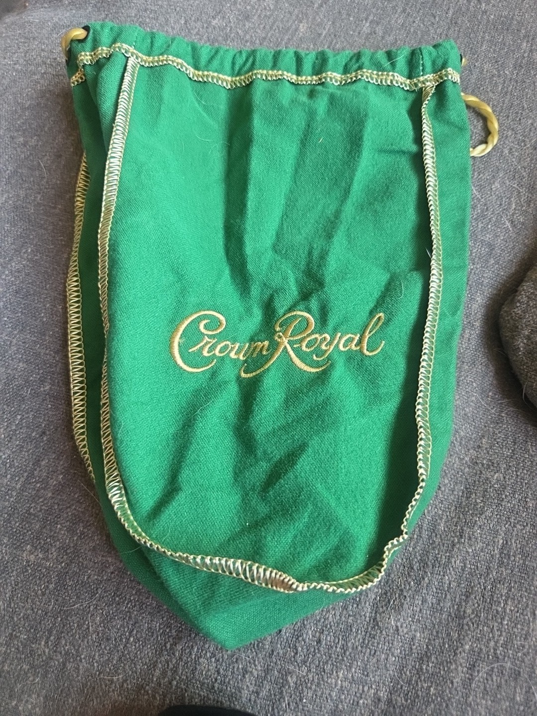 Crown Royal Apple Flavored Whiskey Green Gift Bag