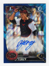 2016 Bowman Draft Chrome 1st Andy Yerzy auto /150 blue wave CDA-AY DIAMONDBACKS