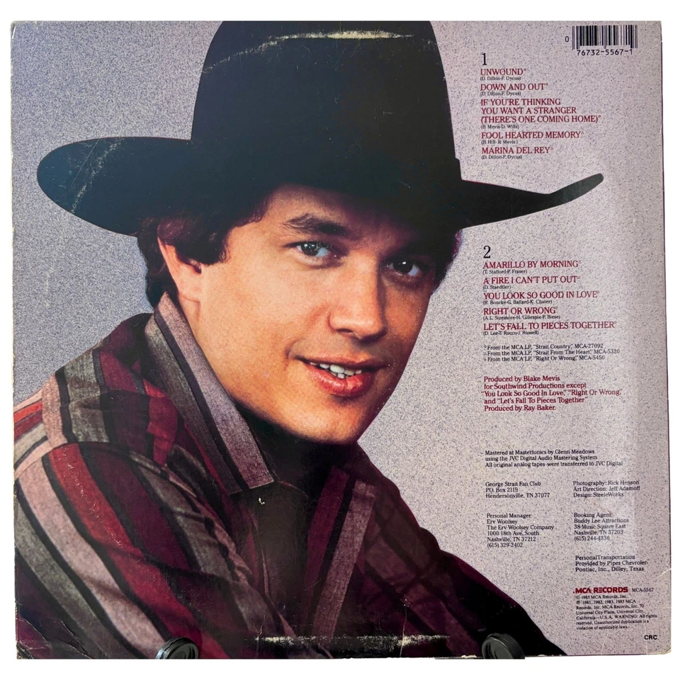 RARE 1985 George Strait Greatest Hits LP - Authentic SIGNED - Collectible Vinyl - Image 3 of 4