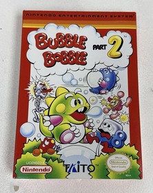 Bubble Bobble Part 2 Nintendo NES! CIB! Complete In Box! RARE!