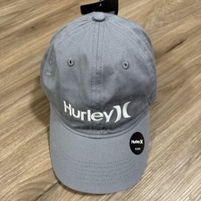 Hurley Youth Boys Gray Baseball Cap Adjustable Hat - NEW - Free Shipping