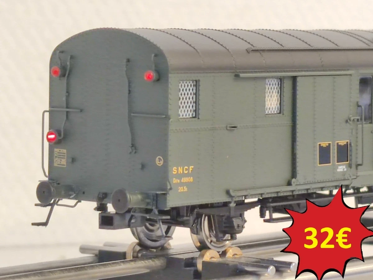 Fourgon OCEM 32 toit vert Sud-Ouest SNCF ép. III-IV + fdc REE-MODELES