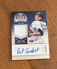 Peter Lambert 2015 USA Baseball Stars Longevity Game Jersey Auto #81 Rockies /49