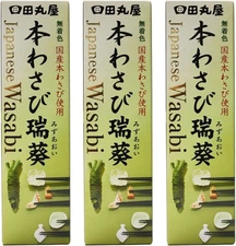 Tamaruya Authentic Shizuoka Wasabi Paste Mizuaoi 42 g (Pack of 3) From Japan
