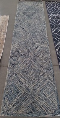 IVORY / BLUE 2'-3'' x 9'-0'' Flaw in Rug, Reduced Price 1172777250 CPR207A-29