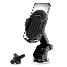iHome Car Mount, Dashboard/Windshield/Vent Mount, Swivel Neck, Silicone Grip,...