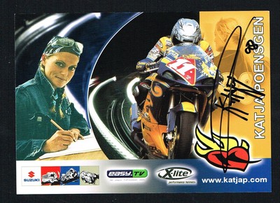 Katja Poensgen signed autograph auto 4x6 Small Photo / Postcard