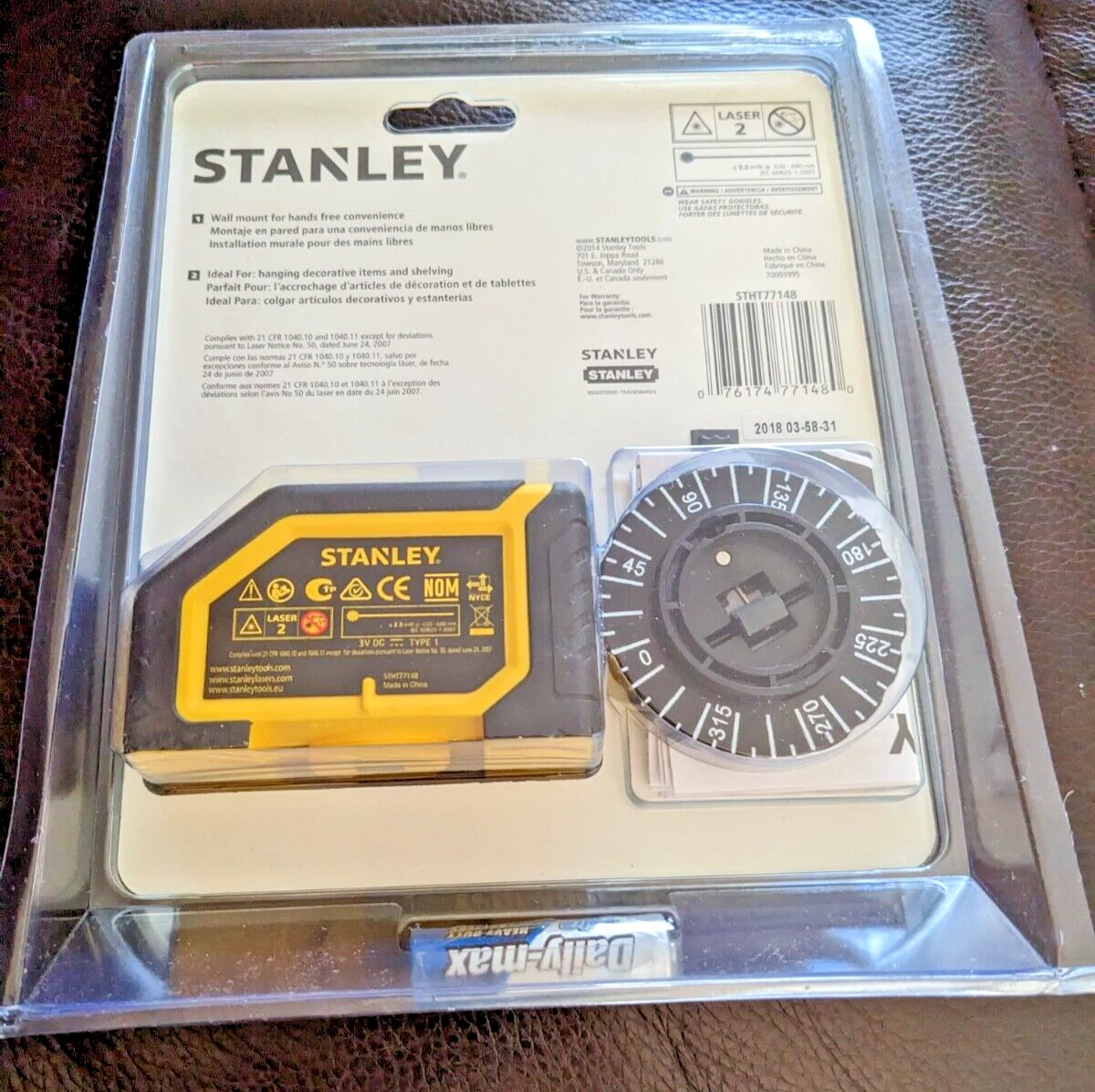 STANLEY Manual Wall Laser STHT77148