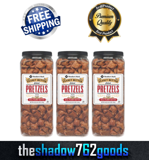 Member's Mark Creamy Peanut Butter Filled Crispy Pretzels Crunch 44 oz