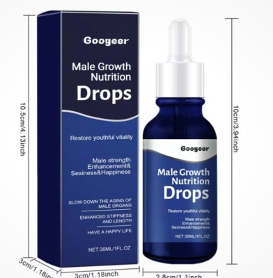 Male Growth Nutrition Drops Mens Enhancement 1 fl oz