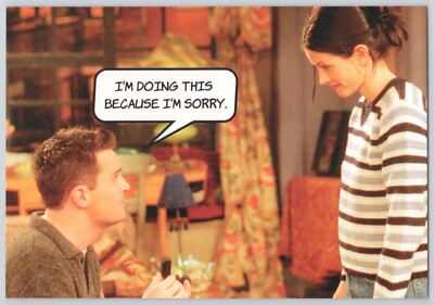Matthew Perry Monica Chandler S5E8 Friends TV Postcard Poster Card NEW