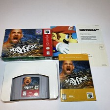 WCW Mayhem Nintendo 64, 1999 Box Manual Complete CIB N64 Box Registration Card