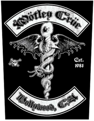 Motley Crue Est. 1981 Hollywood, CA Back Patch Oversized 14-inch Memorabilia