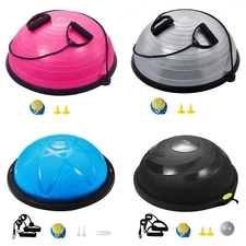 VEVOR 23/26" Half Exercise Ball Trainer Balance Stability Ball Resistance Band