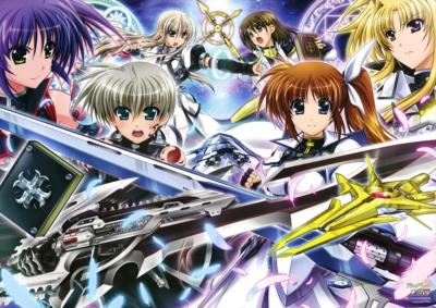 Magical Record Lyrical Nanoha Force All Girls Big Poster FS +