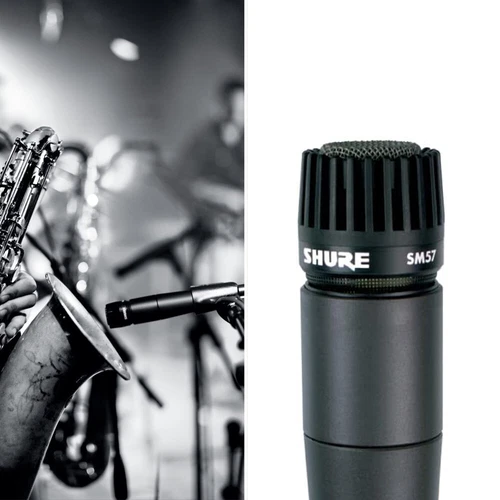 Black Shure SM57-LC Dynamisches Mikrofon Professionelles Mikrofon - Bild 9 von 12