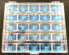 1X Plastic Sewing Machine Bobbin Storage Box with 9033P - 25pcs