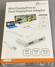 j5create JDA146 Mini DisplayPort to Dual DisplayPort Adapter
