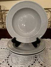 Pillivuyt France 8.5 Plisse Set Of 3 Pasta/Soup Bowls Color Gray